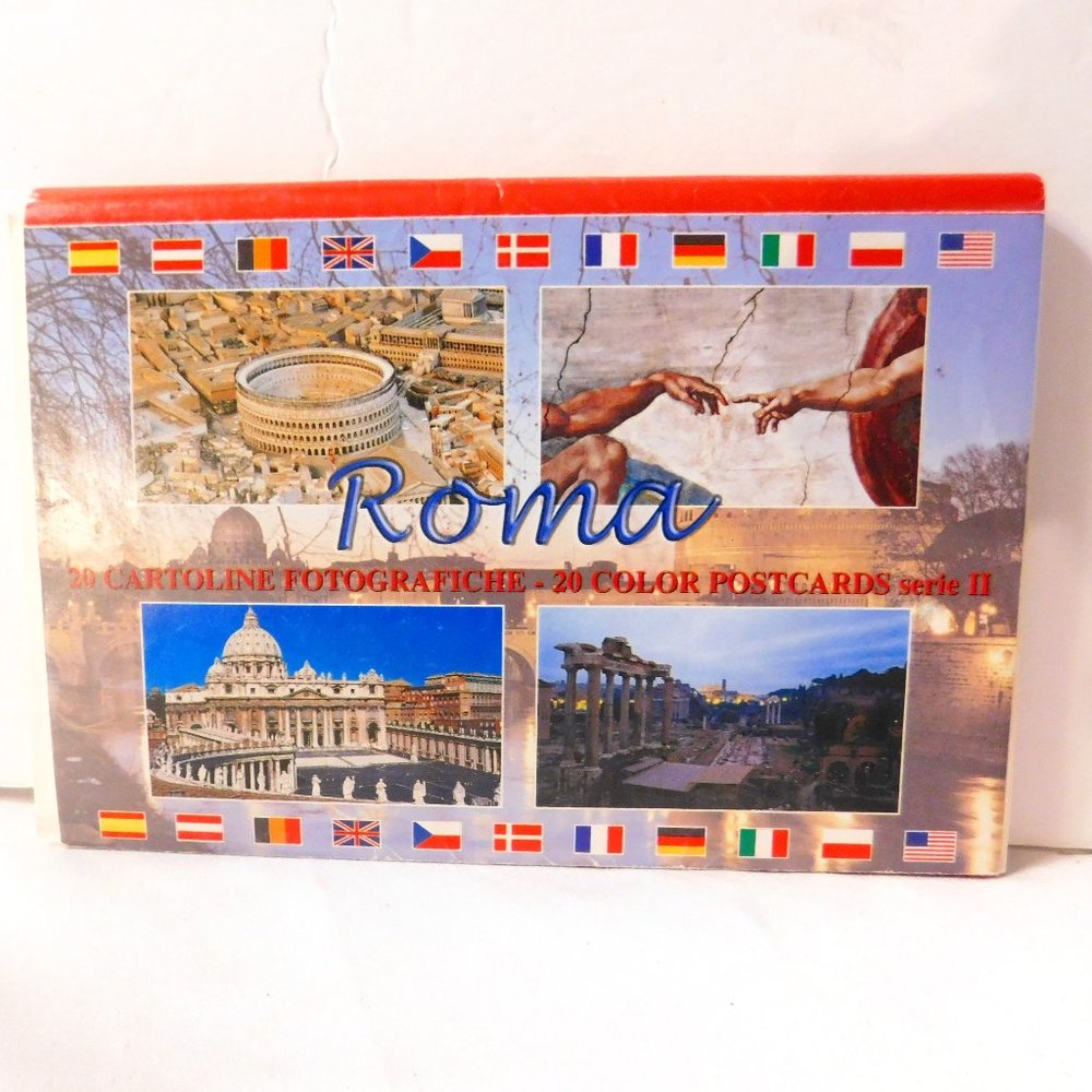 Vintage Roma 20 Color Postcards Un-Used